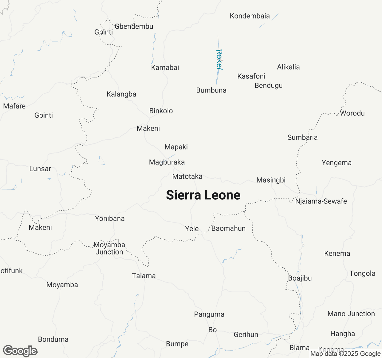 Map of Sierra Leone